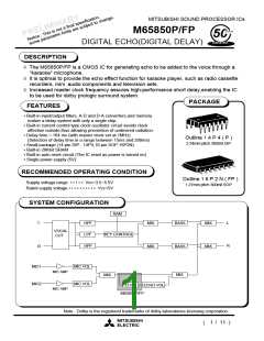 浏览型号M65850P的Datasheet PDF文件第1页