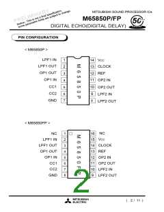 浏览型号M65850P的Datasheet PDF文件第2页