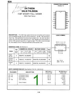 浏览型号74LS83A的Datasheet PDF文件第1页