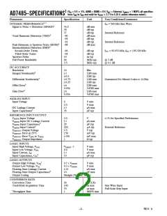 浏览型号AD7485的Datasheet PDF文件第2页