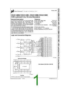 浏览型号CD4514的Datasheet PDF文件第1页