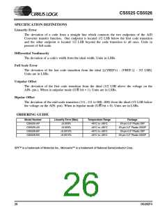 浏览型号CS5525-AP的Datasheet PDF文件第26页