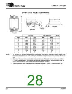 浏览型号CS5525-AP的Datasheet PDF文件第28页