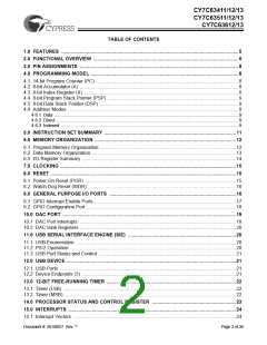 浏览型号CY7C63413-PVC的Datasheet PDF文件第2页