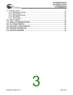 浏览型号CY7C63413-PVC的Datasheet PDF文件第3页