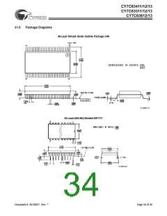 浏览型号CY7C63413-PVC的Datasheet PDF文件第34页