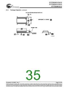 浏览型号CY7C63413-PVC的Datasheet PDF文件第35页