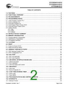 浏览型号CY7C63613-SC的Datasheet PDF文件第2页