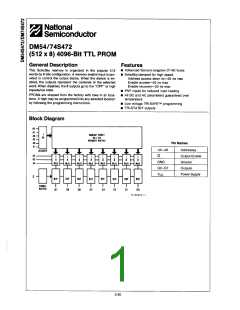 浏览型号DM74S472N的Datasheet PDF文件第1页