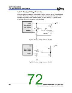 浏览型号EM78P259N的Datasheet PDF文件第72页