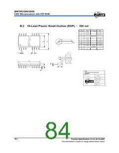 浏览型号EM78P259N的Datasheet PDF文件第84页