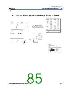 浏览型号EM78P259N的Datasheet PDF文件第85页