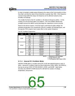 浏览型号EM78P418NP的Datasheet PDF文件第65页