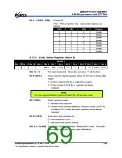 浏览型号EM78P418NP的Datasheet PDF文件第69页