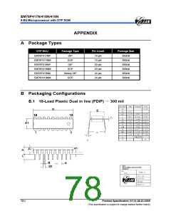浏览型号EM78P418NP的Datasheet PDF文件第78页