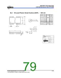 浏览型号EM78P418NP的Datasheet PDF文件第79页