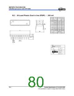 浏览型号EM78P418NP的Datasheet PDF文件第80页