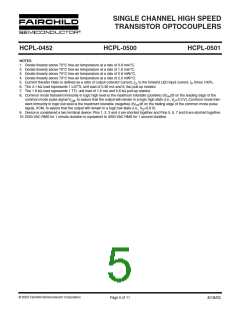 浏览型号HCPL-0501的Datasheet PDF文件第5页