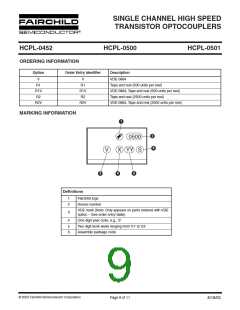 浏览型号HCPL-0501的Datasheet PDF文件第9页