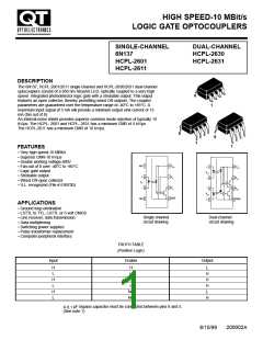 浏览型号HCPL-2631的Datasheet PDF文件第1页