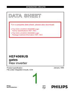 浏览型号HEF4069UBP的Datasheet PDF文件第1页