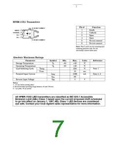 浏览型号HFBR-2521的Datasheet PDF文件第7页