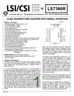 浏览型号LS7366R的Datasheet PDF文件第1页
