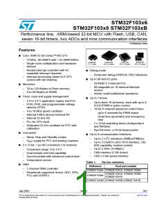 浏览型号STM32F103RBT6的Datasheet PDF文件第1页