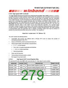 浏览型号W90N745CDG的Datasheet PDF文件第279页