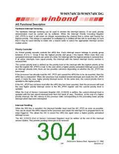 浏览型号W90N745CDG的Datasheet PDF文件第304页