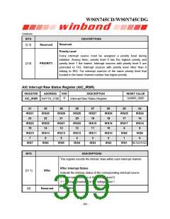 浏览型号W90N745CDG的Datasheet PDF文件第309页