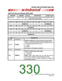 浏览型号W90N745CDG的Datasheet PDF文件第330页