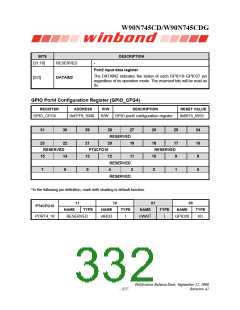 浏览型号W90N745CDG的Datasheet PDF文件第332页