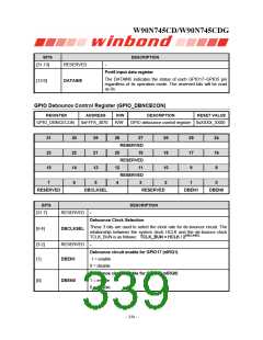 浏览型号W90N745CDG的Datasheet PDF文件第339页