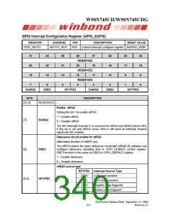 浏览型号W90N745CDG的Datasheet PDF文件第340页