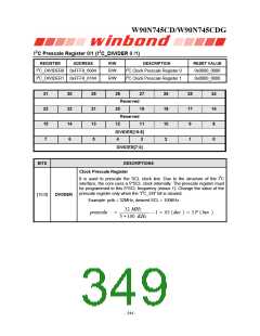 浏览型号W90N745CDG的Datasheet PDF文件第349页