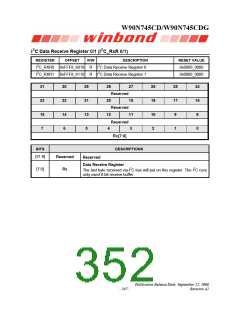 浏览型号W90N745CDG的Datasheet PDF文件第352页