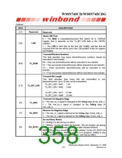 浏览型号W90N745CDG的Datasheet PDF文件第358页