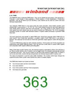 浏览型号W90N745CDG的Datasheet PDF文件第363页