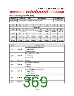 浏览型号W90N745CDG的Datasheet PDF文件第369页