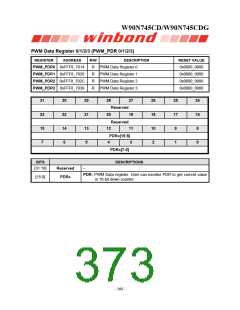 浏览型号W90N745CDG的Datasheet PDF文件第373页
