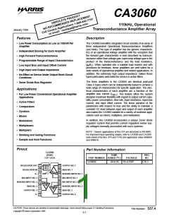 浏览型号CA3060的Datasheet PDF文件第1页