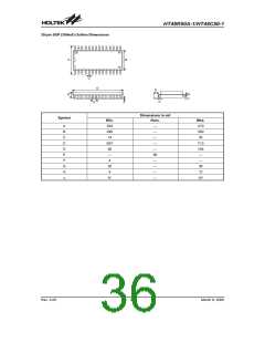 浏览型号HT48R50A-1的Datasheet PDF文件第36页