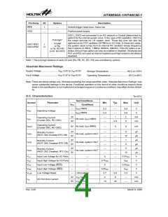 浏览型号HT48R50A-1的Datasheet PDF文件第4页