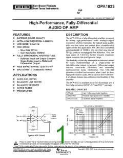 浏览型号OPA1632的Datasheet PDF文件第1页