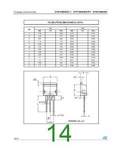 浏览型号P10NK60ZFP的Datasheet PDF文件第14页