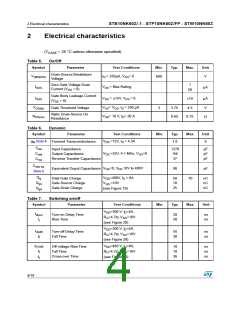 浏览型号P10NK60ZFP的Datasheet PDF文件第4页