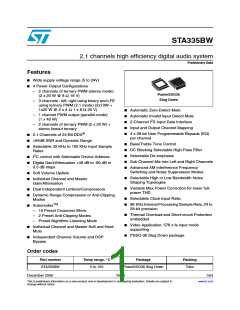 浏览型号STA335BW的Datasheet PDF文件第1页