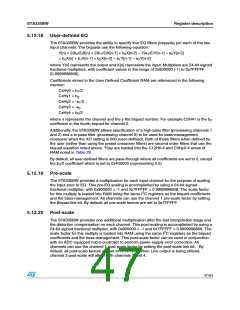 浏览型号STA335BW的Datasheet PDF文件第47页