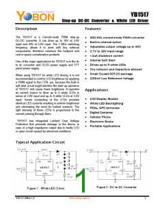 浏览型号YB1517的Datasheet PDF文件第1页